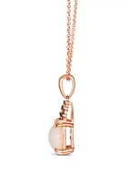 1/5 ct. t.w. Vanilla Diamond® and 1.75 ct. t.w. Opal Earrings and Pendant Necklace Set in 14K Strawberry Gold® 