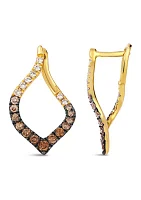  Ombre Earrings featuring 1.25 ct. t.w. Chocolate Ombré Diamonds® set in 14K Honey Gold™