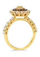 Ring featuring 1.62 ct. t.w. Nude Diamonds™ and Chocolate Diamonds® set in 14K Honey Gold™