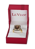 Ring featuring 4 ct. t.w. Chocolate Quartz®, 1/2 of Diamonds® and Nude Diamonds™ set 14K Honey Gold™