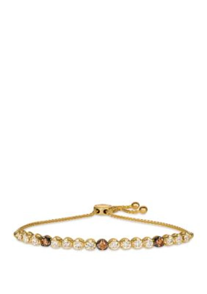 3.0 ct. t.w. Diamond Statement Bracelet in 14k Yellow Gold