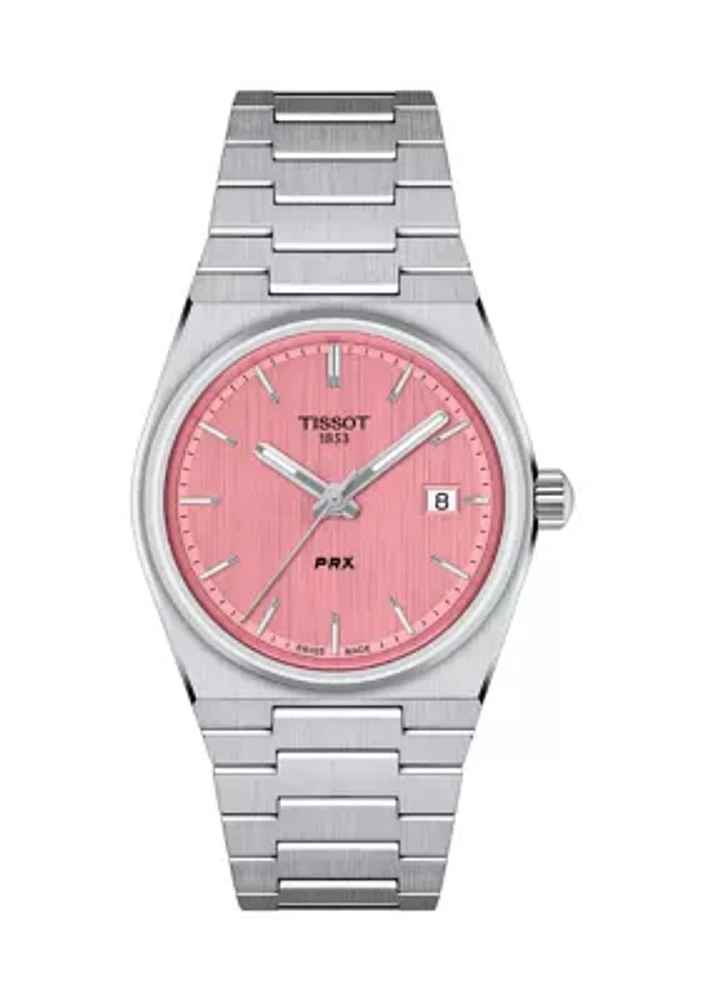 Stainless Steel Pink Bracelet Watch