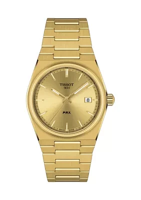 Gold Tone Unisex PRX 40205 35 Millimeter Watch in Stainless Steel 