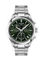 PR100 GTS Stainless Steel Green Bracelet Chronograph Watch