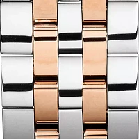 Women's Two Tone PVD Stainless Steel Swiss Automatic T-Classic Le Locle Diamond Accent Bracelet Watch 