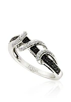 Vanilla Diamond® and Blackberry Diamond® Ring in 14k Vanilla Gold®