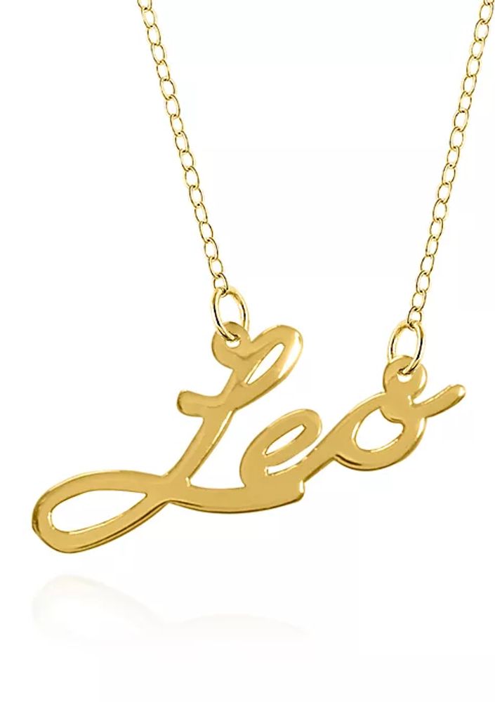 Belk 10k Yellow Gold Leo Necklace | The Summit