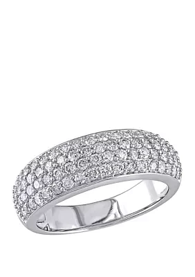 1 ct. t.w. Diamond Dome Eternity Ring 10k White Gold