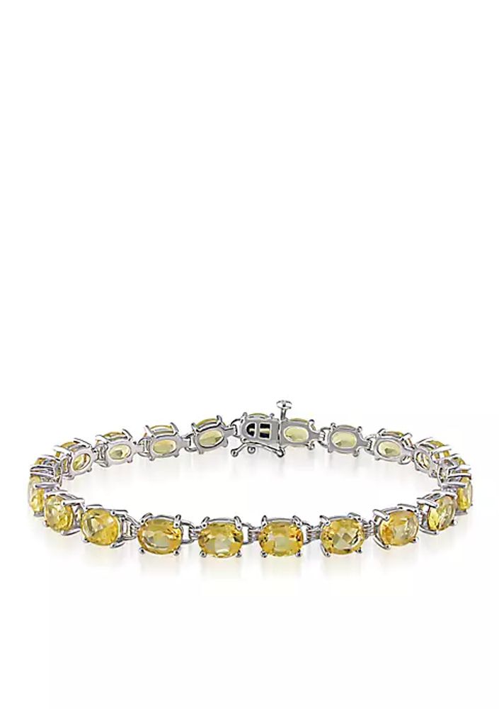 citrine bracelet sterling silver