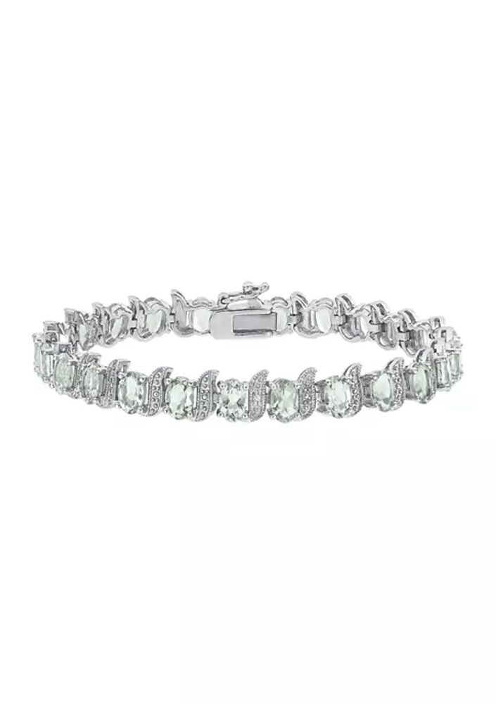 sterling silver s link tennis bracelet