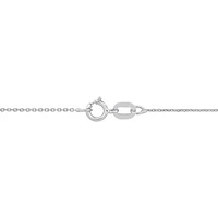 Cable Chain Necklace in 14k White Gold