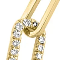 1/4 ct. t.w. Diamond Paperclip Bracelet in Gold Over Sterling Silver