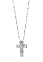 Pavé Diamond Cross Necklace