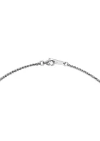 Sterling Silver Diamond Pendant Necklace