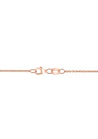 1/8 ct. t.w. Diamond, 1.3 ct. t.w. Opal Pendant Necklace in 14K Rose Gold