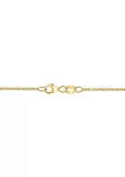 14K Yellow Gold Diamond Freshwater Pearl Pendant Necklace