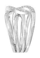 1/8 ct. t.w. Diamond Ring in 925 Sterling Silver