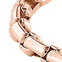 Men's Plated Bracelet in Rose Gold over Sterling Silver