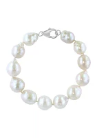 Freshwater Baroque Pearl 7" Bracelet in Sterling Silver