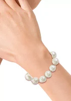 Freshwater Baroque Pearl 7" Bracelet in Sterling Silver