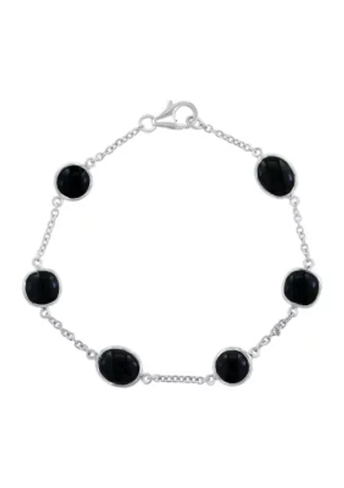 Silver Onyx Bracelet