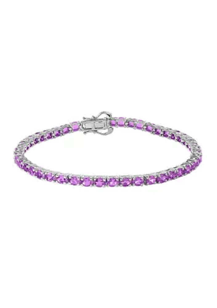 8.2 ct. t.w. Natural Amethyst Bracelet in Sterling Silver 