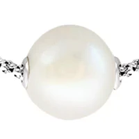  10 Millimeter Freshwater Pearl Bracelet in Sterling Silver 