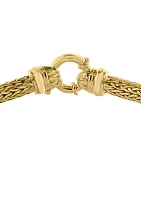 Sterling Silver/Gold Plated 1/2 ct. t.w. Diamond Bracelet 