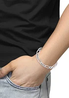 Men's Figaro Bracelet in Sterling Silver