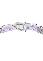 Amethyst Tennis Bracelet in Sterling Silver