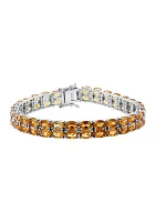 Sterling Silver Citrine Bracelet 