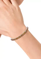 Sterling Silver Citrine Bolo Bracelet