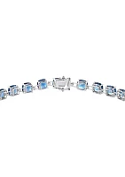  14K White Gold London Blue Topaz Ring 