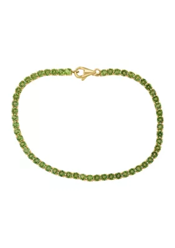 4.8 ct. t.w. Peridot Bracelet in 14K Yellow Gold