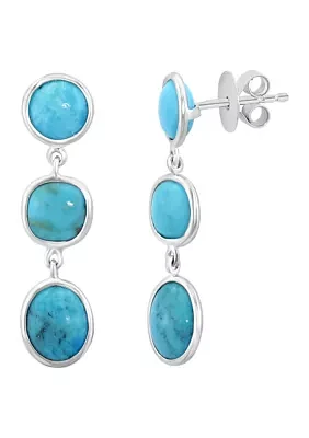 Silver Turquoise Earrings