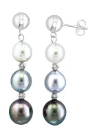 Sterling Silver Freshwater Pearl Drop Earrings