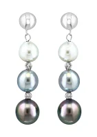 Sterling Silver Freshwater Pearl Drop Earrings