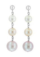 Sterling Silver Freshwater Pearl Drop Earrings 