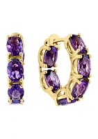 4.8 ct. t.w. Amethyst Earrings in 14K Yellow Gold