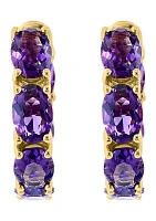 4.8 ct. t.w. Amethyst Earrings in 14K Yellow Gold