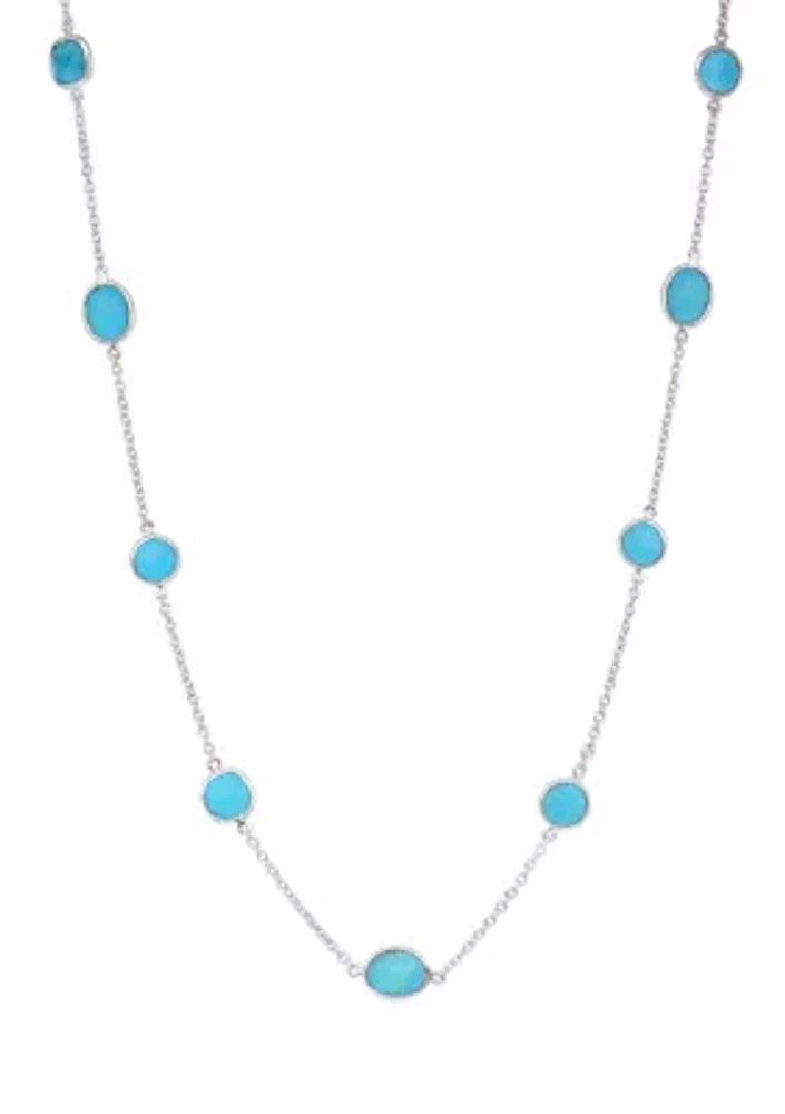 Sterling Silver Turquoise Necklace