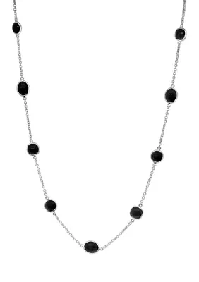 Sterling Silver Onyx Necklace