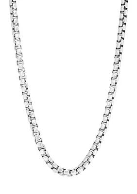 Men's 22 Inch Sterling Silver Link Chain 