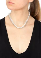 11 Millimeter Freshwater Pearl Necklace in Sterling Silver