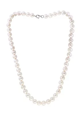 7-8 Millimeter White Freshwater Pearl Necklace