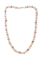  7-8 Millimeter Multi-Hued Freshwater Pearl Necklace