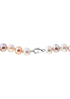  7-8 Millimeter Multi-Hued Freshwater Pearl Necklace