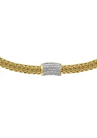 5/8 ct. t.w. Diamond Necklace in Gold Plated Sterling Silver