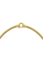 5/8 ct. t.w. Diamond Necklace in Gold Plated Sterling Silver