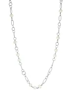 Freshwater Pearl Necklace in Sterling Silver